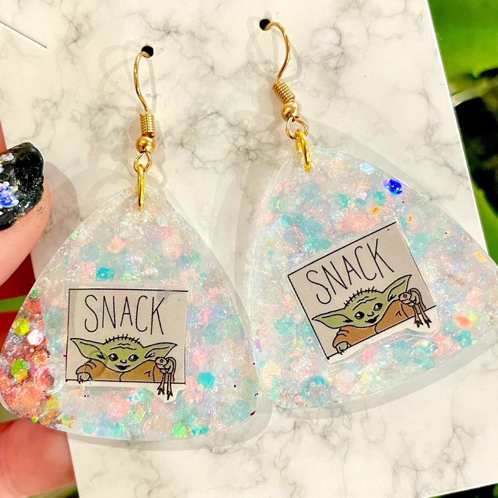 Baby Yoda The Child Acrylic Earrings